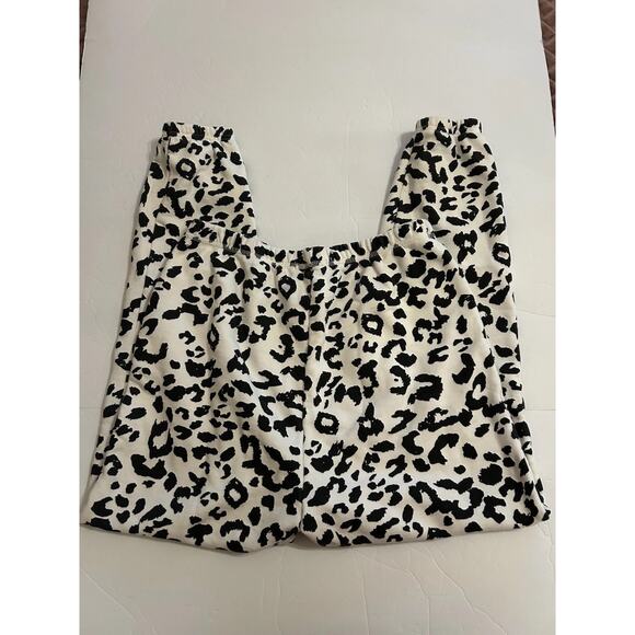Brunette The Label Snow Leopard Joggers L/XL 100% Cotton Best Friend Sweatpants - Picture 6 of 10